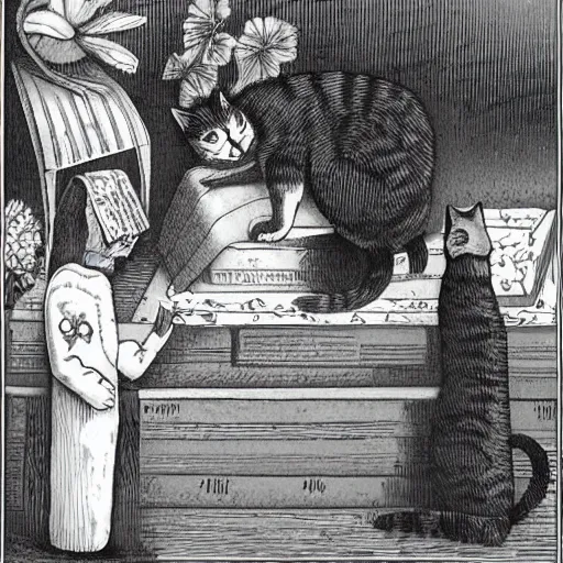Image similar to Death, funeral and testament of a cat