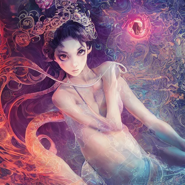 Prompt: the portrait of one sensual electric rat pokemon personified as an absurdly beautiful, graceful, elegant, sophisticated, young woman made, an ultrafine hyperdetailed illustration by kim jung gi, irakli nadar, intricate linework, bright colors, octopath traveler, final fantasy, unreal engine 5 highly rendered, global illumination, radiant light, detailed and intricate environment