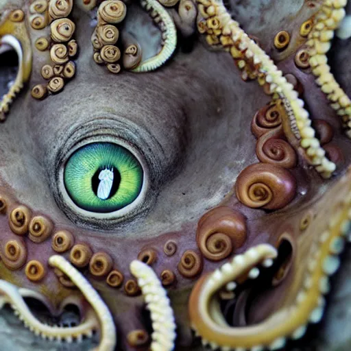 Prompt: the weird octopus with only one big eye