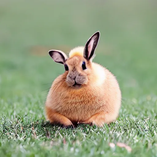 Prompt: photo of cheerful round yellow bun with face singing song