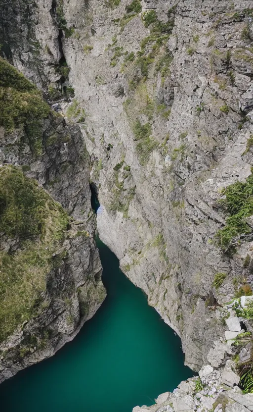 Prompt: We climbed the mountain Up impossible black cliffs Touching clouds But the path down Has been blocked, So we climb again Our eyes ever-focused On the crystal waters Of the valley below