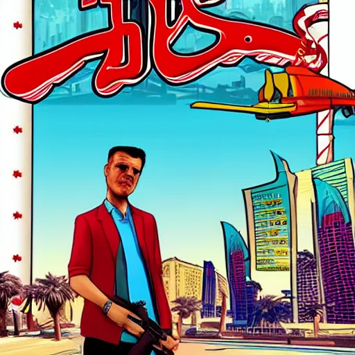 Prompt: gta : dubai by dr. seuss