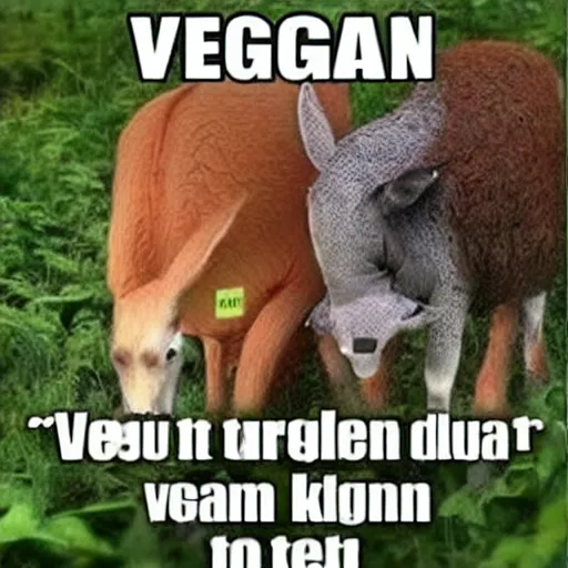 Image similar to vegans meme