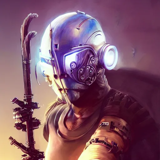 Image similar to cyberpunk viking helmet mask warrior goddess robot ninja fantasy, art gta 5 cover, official fanart behance hd artstation by jesper ejsing, by rhads, makoto shinkai and lois van baarle, ilya kuvshinov, ossdraws