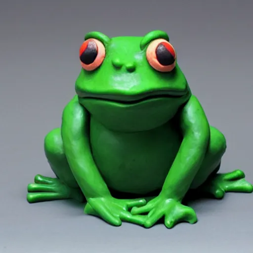 Image similar to clay sculpture of frog