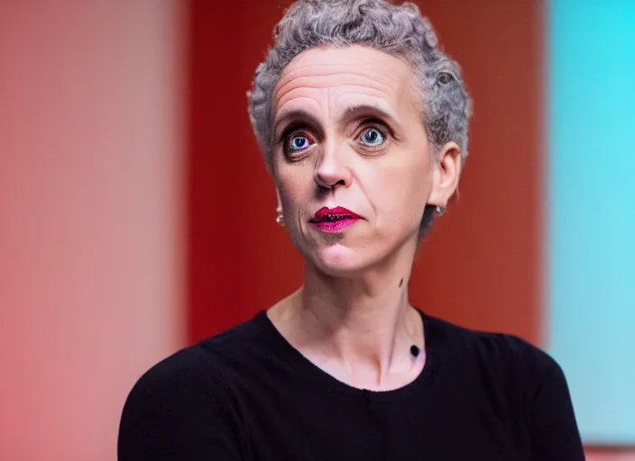 Image similar to dslr photo still of woman!!!! jordan peterson!!!! dressed as a woman dressed as a woman, 8 k, studio lighting