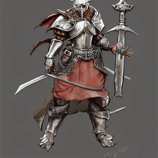 Image similar to heroic character design of anthropomorphic beaver, holy crusader medieval knight, final fantasy tactics character design, character art, pencil sketch, highly detailed, Akihiko Yoshida,