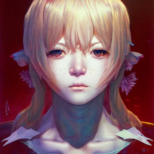 Image similar to prompt : ragnarok online portrait soft light painted by james jean and katsuhiro otomo and erik jones, inspired by akira anime, smooth face feature, intricate oil painting, high detail illustration, sharp high detail, manga and anime 1 9 9 9