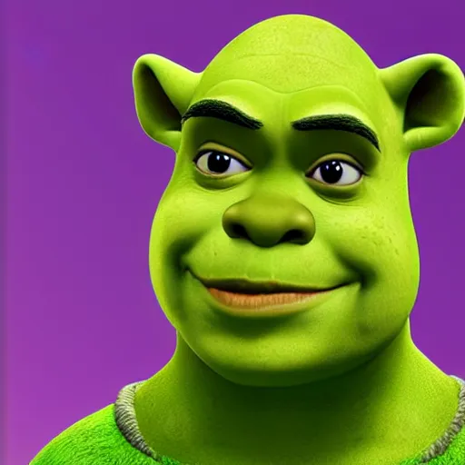 Prompt: shrek cosplaying as kermit in the sims”