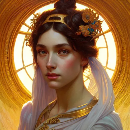 Image similar to perfectly-centered-Portrait of a Goddess, intricate, highly detailed, digital painting, artstation, concept art, smooth, sharp focus, illustration, Unreal Engine 5, 8K, art by artgerm and greg rutkowski and alphonse mucha