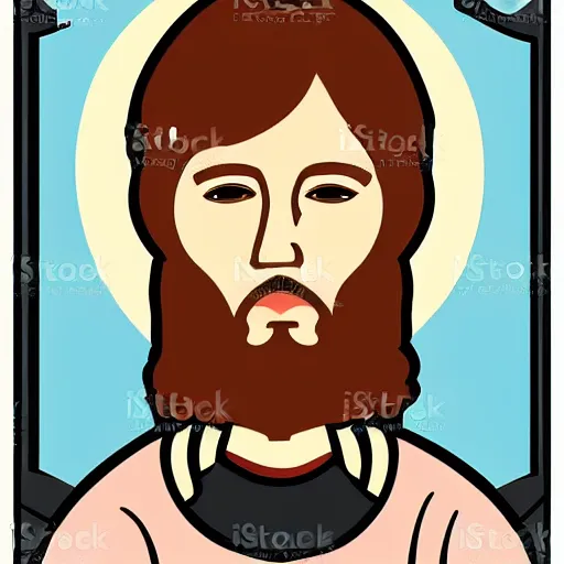 Image similar to thyholyjebus 7 7 profile picture vector art illustration