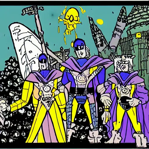 Image similar to hexen beyond heretic as a 9 0's cartoon