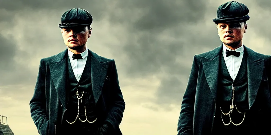 Prompt: Leonardo DiCaprio as Peaky Blinders