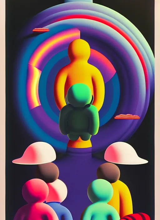 Prompt: final whish end by shusei nagaoka, kaws, david rudnick, airbrush on canvas, pastell colours, cell shaded, 8 k