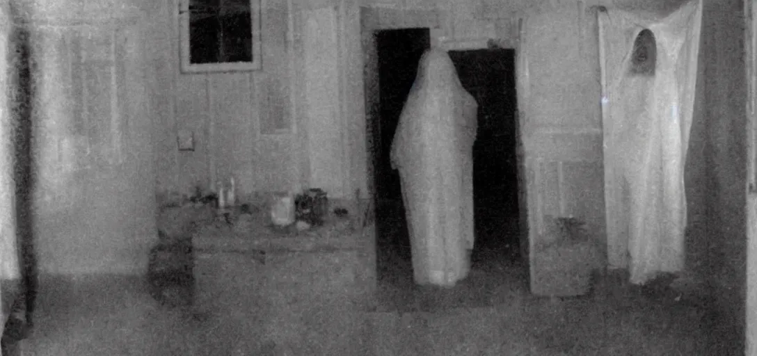 Image similar to real ghost photograph caught in house