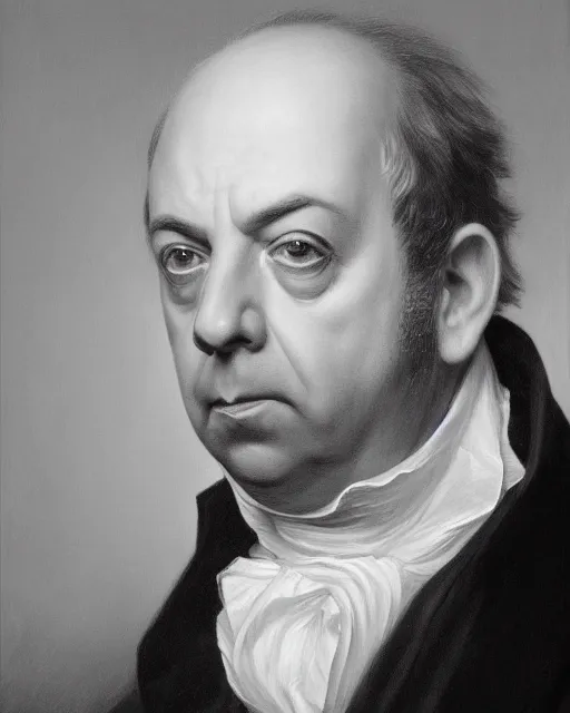 Image similar to upper body portrait of paul giamatti! as united states president james monroe, 1 8 2 0, paul giamatti, official portrait, oil on canvas by anton otto fischer, trending on artstation