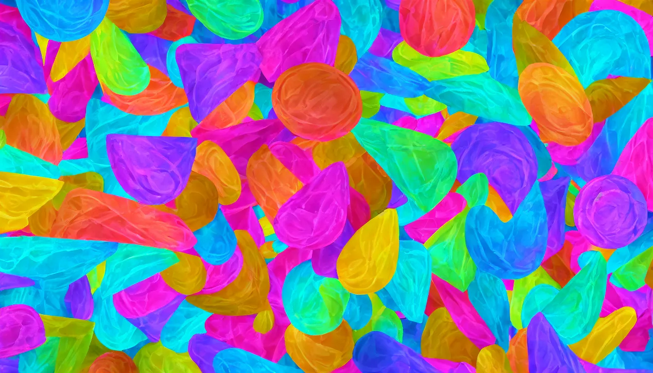 Prompt: colourful ice cream cones!!!!!!!!!!!!!! floating in infinity, surreal, highly detailed, digital art 8 k
