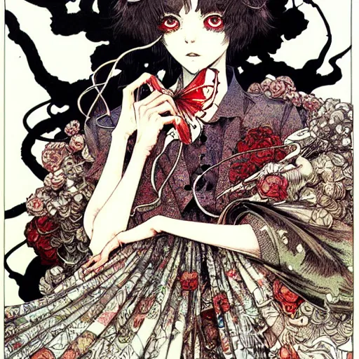 Image similar to prompt: Portrait painted in Frank frazzeta style drawn by Vania Zouravliov and Takato Yamamoto, inspired by Fables, intricate acrylic gouache painting, high detail, sharp high detail, manga and anime 2000