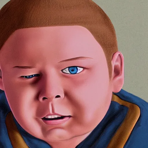 Image similar to a realistic photograph of Bobby Hill