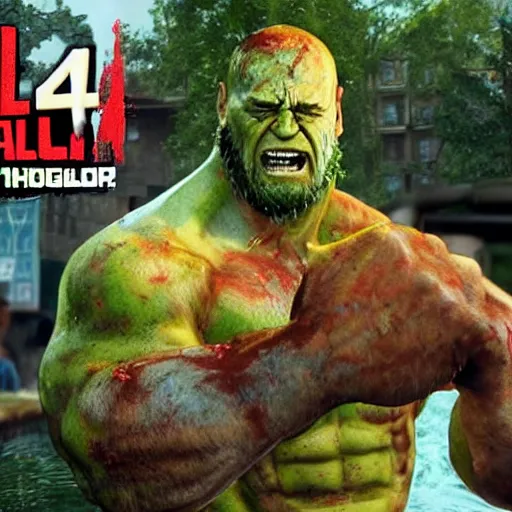 Image similar to Hulk hogan in the last of us 2 4K quality super realistic