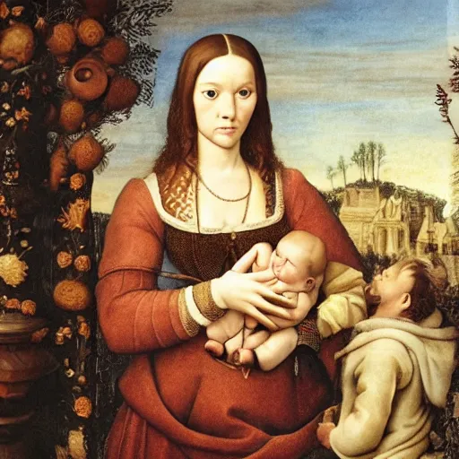 Prompt: Renaissance baby's who can't even