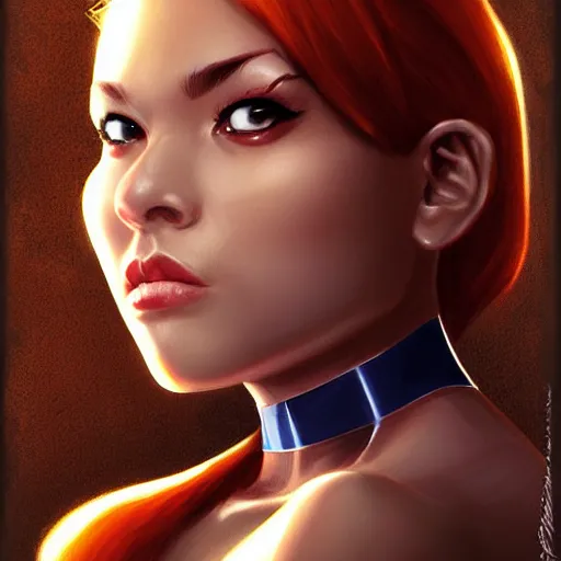 Prompt: Portrait of a female superhero by Artgerm