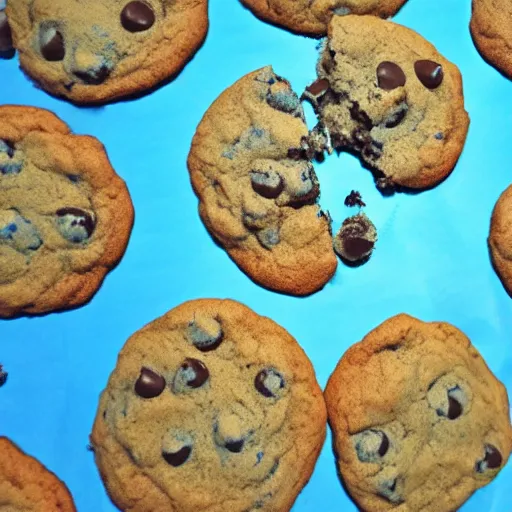 Prompt: blue blue blue blue blue ( ( ( ( ( ( ( ( ( ( chocolate chip cookies ) ) ) ) ) ) ) ) ) )