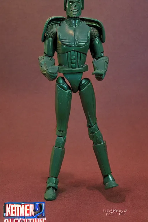 Image similar to 1 9 8 6 kenner action figure, 5 points of articulation, heroic human proportions, sci fi, 8 k resolution, high detail, front view, t - pose, space, star, he - man, gi joe, he man, warhammer 4 0 0 0