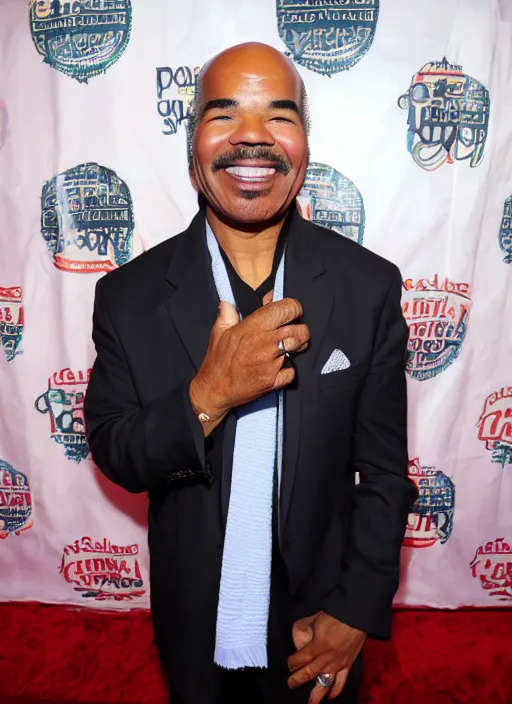 Image similar to david alan grier holding his favorite lamp and towel combo on the red carpet