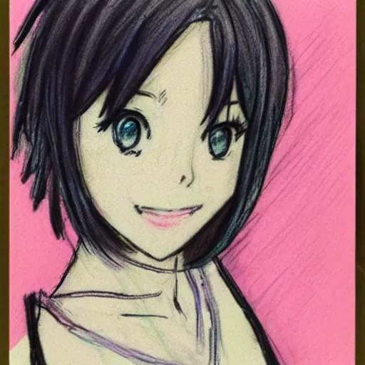 Image similar to Pastel sketch of Makoto Kino