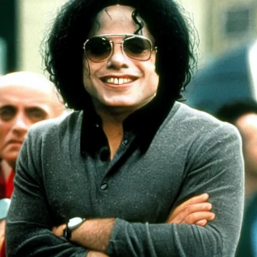 Image similar to danny devito as michael jackson, movie still