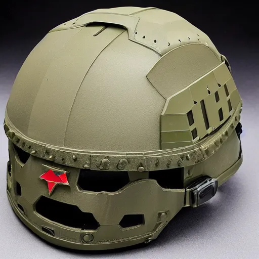 Prompt: agressive military Helmet