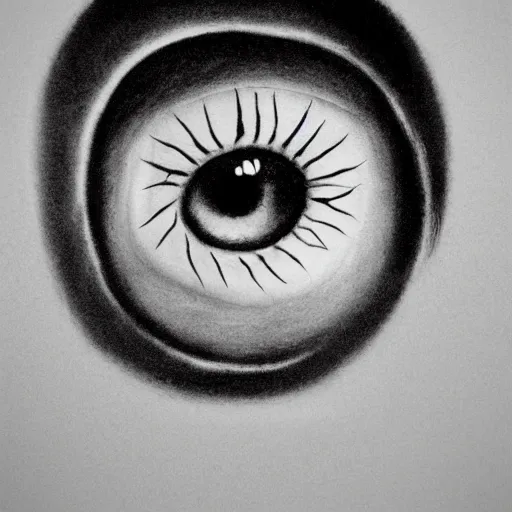 Prompt: an eye, in the style of cam de leon