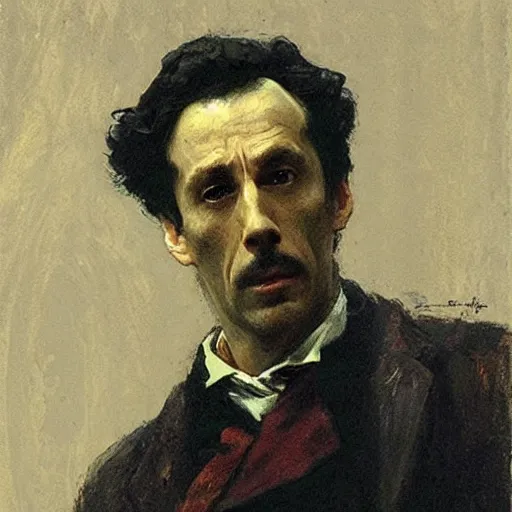 Image similar to Sherlock Holmes by Ilya Repin