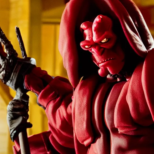 Image similar to twizzlers!! hellboy, movie still