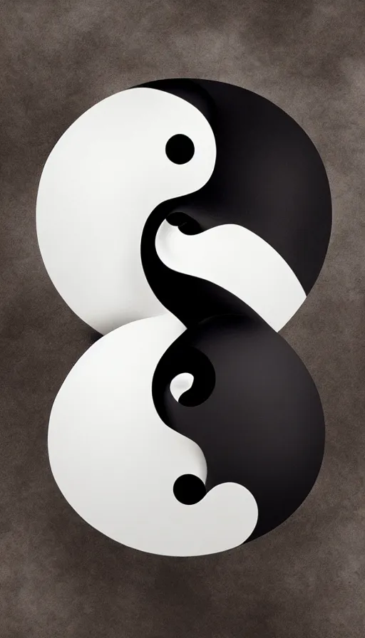 Image similar to Abstract representation of ying Yang concept, by Guillaume Seignac