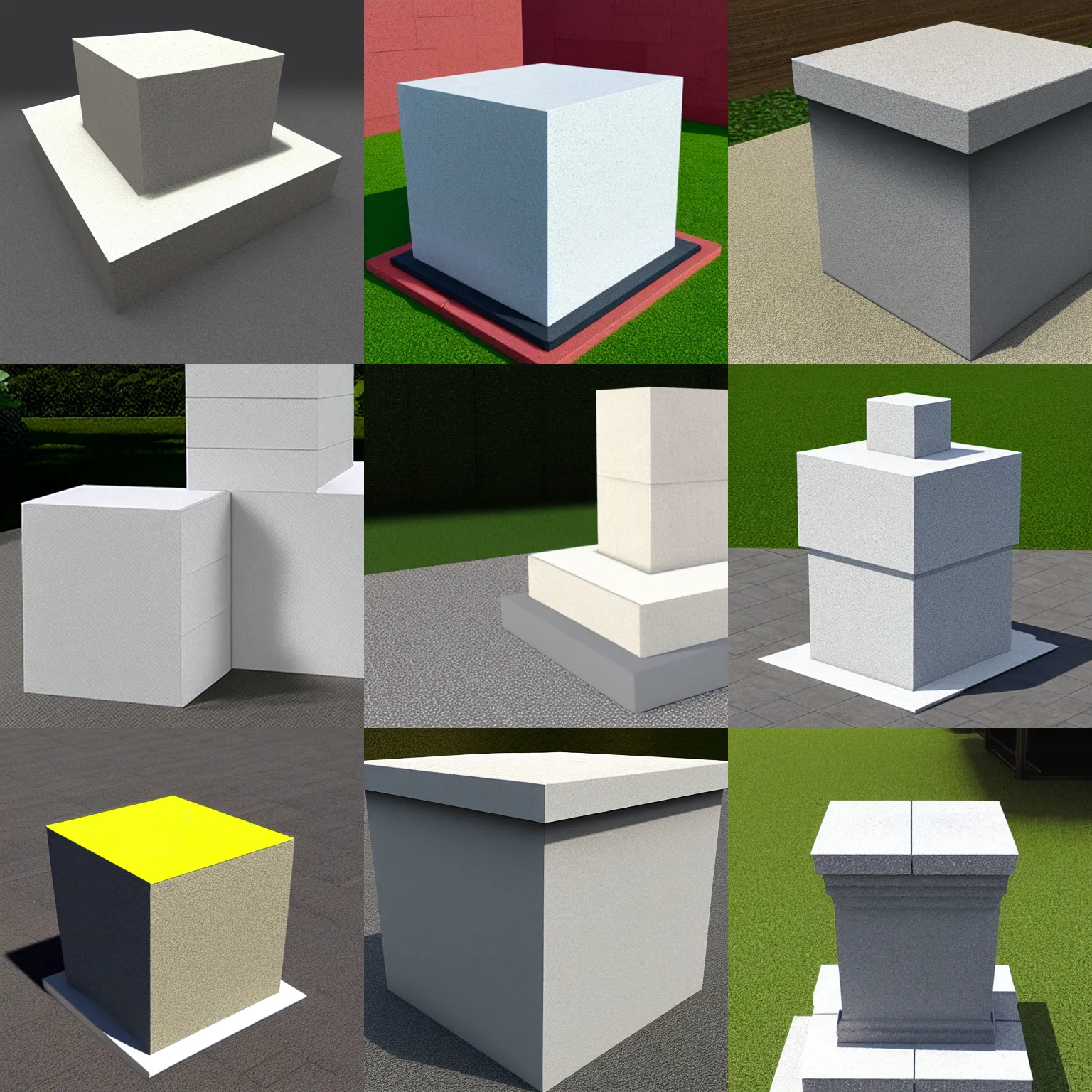 Prompt: plinth block
