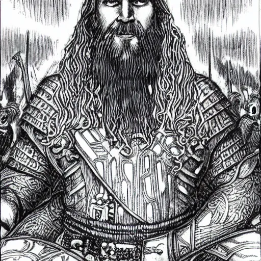 Prompt: Jarl Balgruuf the Greater as Jesus Christ