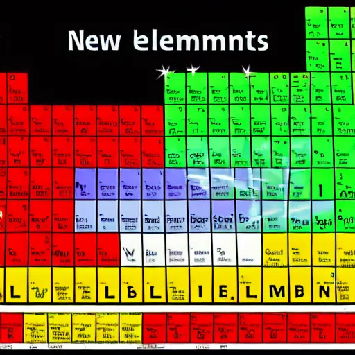 Prompt: New Periodic Table of the Elements