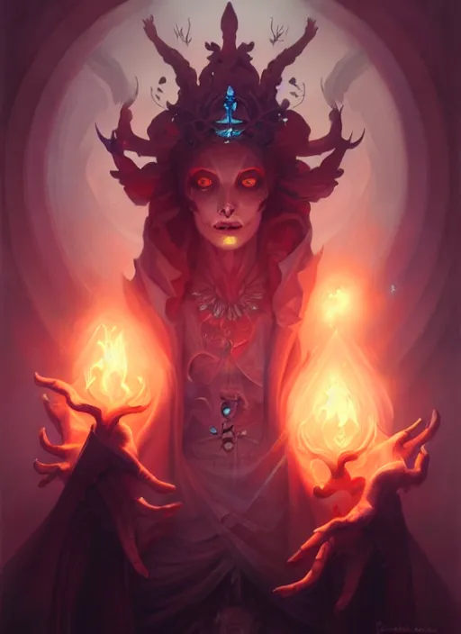 Image similar to fineart portrait illustration of the necromancer by peter mohrbacher, hyper detailed, crisp