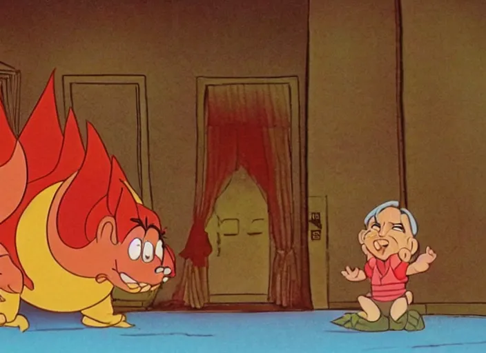 Image similar to a film still from the cartoon the lazy dragon ( 1 9 8 0 ) directed by walt disney