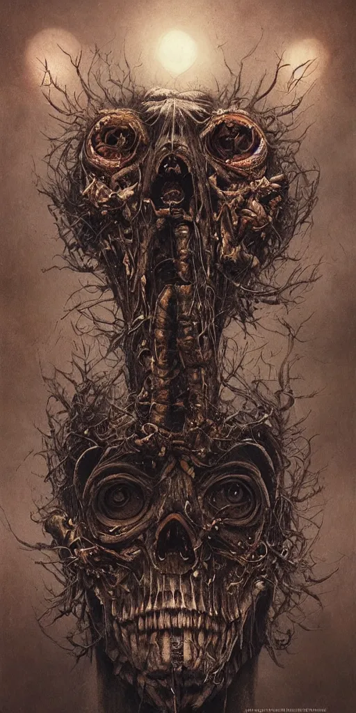 Image similar to death's head moth,highly detailed,cinematic,8k,by Stanley Artgermm,Tom Bagshaw,Greg Rutkowski,Carne Griffiths, Ayami Kojima, Beksinski, Giger,trending on DeviantArt,hyper detailed,horror, full of colour