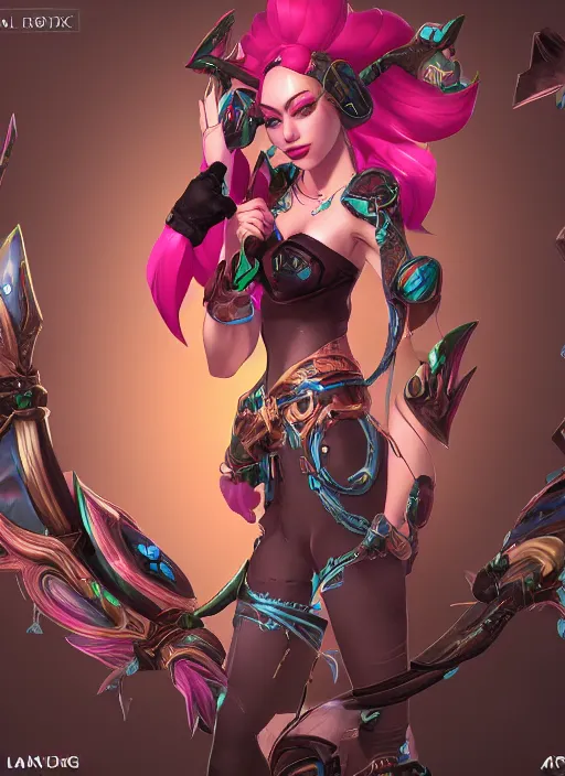 ArtStation - Seraphine (KDA Skin) - League of Legends Fan Re-Design