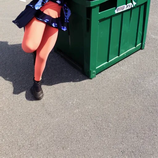 Image similar to Dumpster-chan