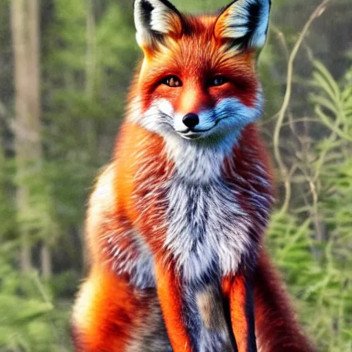 Prompt: female humanoid fox