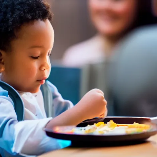 Image similar to kid on ipad in restaurant