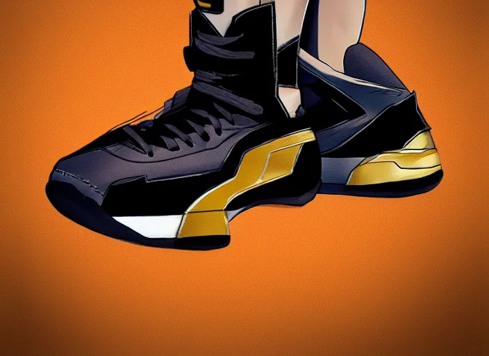 Prompt: basketball sneakers concept of x - 2 3, trending on artstation, smooth, sharp focus
