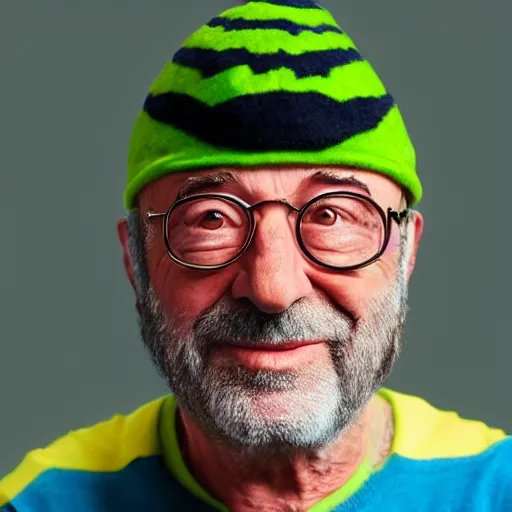 Image similar to lucio dalla as a simpson character