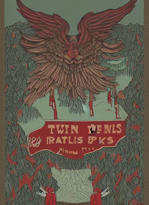 Image similar to Twin Peaks artwork by Katherine Lam