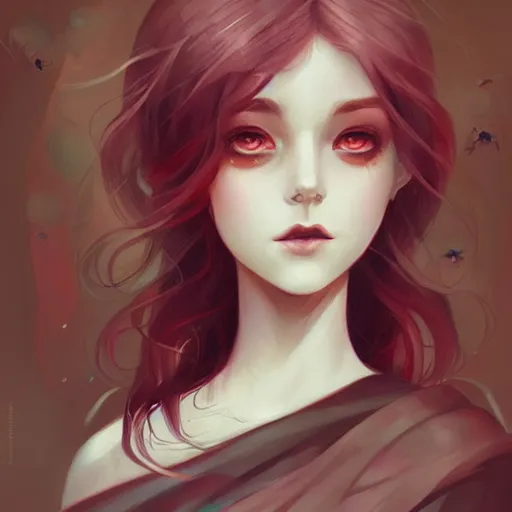 Prompt: a portrait in the style of anna dittmann and loish and ross tran.